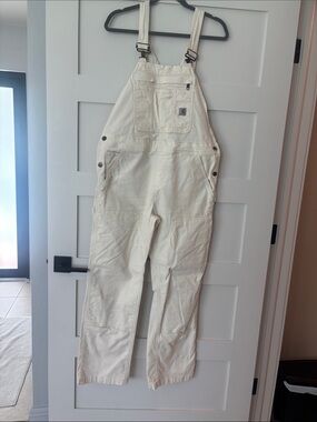 Carhartt Off-White Canvas Overalls